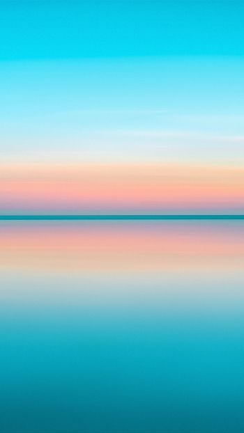 horizon, water, blue Wallpaper 1440x2560