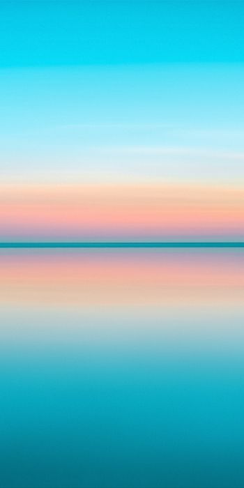 horizon, water, blue Wallpaper 720x1440