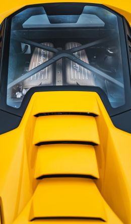 yellow Lamborghini, sports car Wallpaper 600x1024