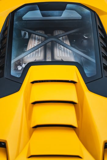 yellow Lamborghini, sports car Wallpaper 640x960