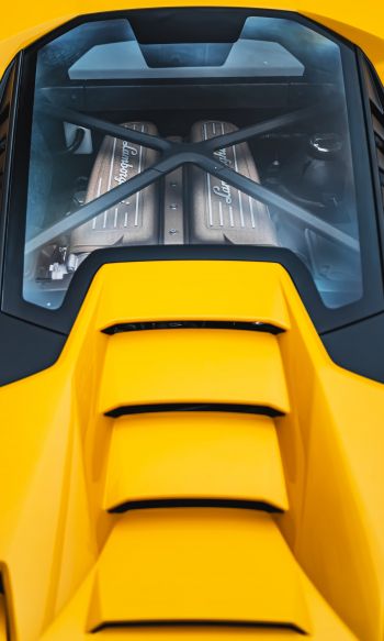yellow Lamborghini, sports car Wallpaper 1200x2000