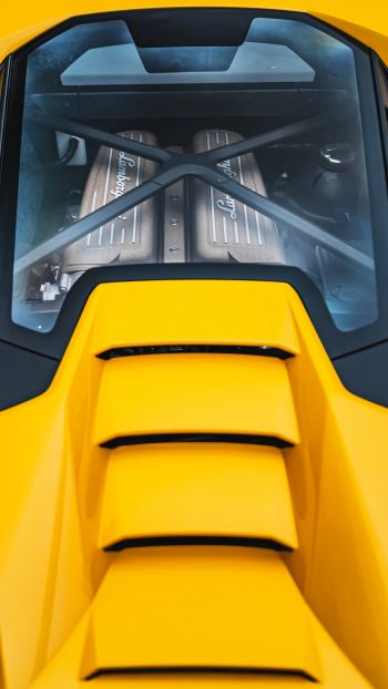 yellow Lamborghini, sports car Wallpaper 720x1280