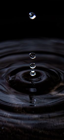 ripple, water, drop Wallpaper 1080x2340