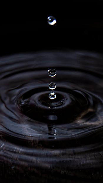 ripple, water, drop Wallpaper 640x1136