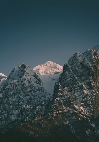 mountains, sky, snow Wallpaper 1668x2388