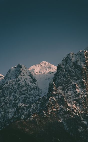mountains, sky, snow Wallpaper 1752x2800