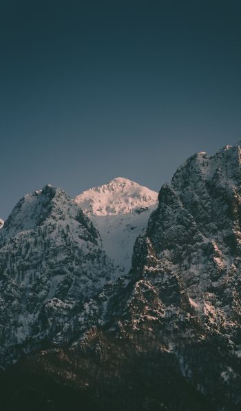 mountains, sky, snow Wallpaper 600x1024