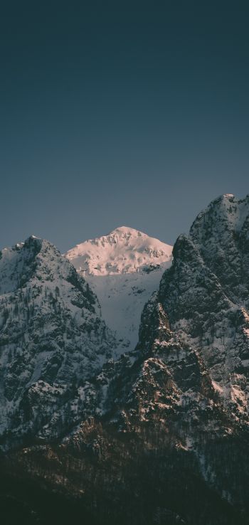 mountains, sky, snow Wallpaper 1440x3040