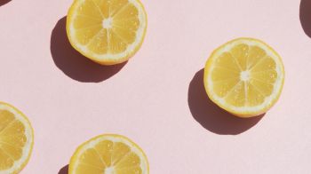 lemon, pink, yellow Wallpaper 1366x768