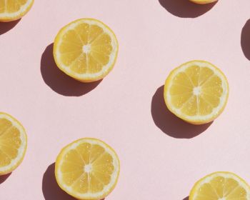 lemon, pink, yellow Wallpaper 1280x1024