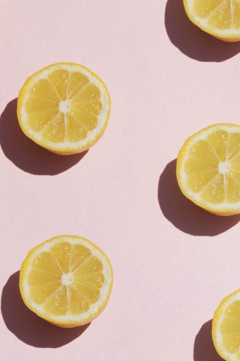 lemon, pink, yellow Wallpaper 640x960