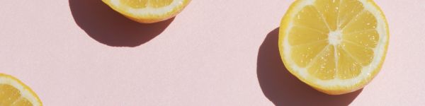 lemon, pink, yellow Wallpaper 1590x400