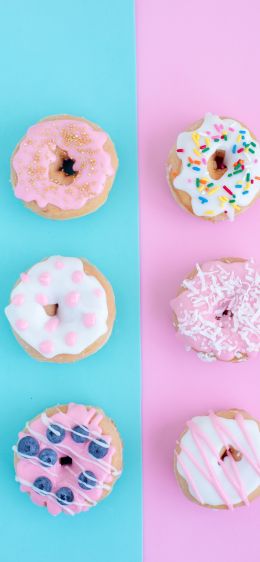 donuts, baking, frosting Wallpaper 828x1792