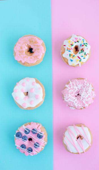 donuts, baking, frosting Wallpaper 600x1024