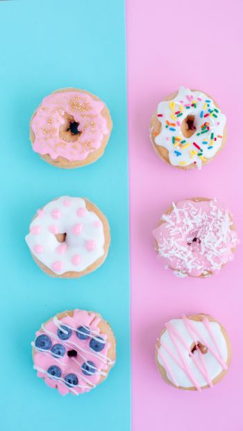 donuts, baking, frosting Wallpaper 640x1136