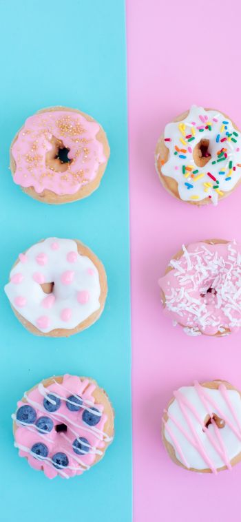 donuts, baking, frosting Wallpaper 1080x2340