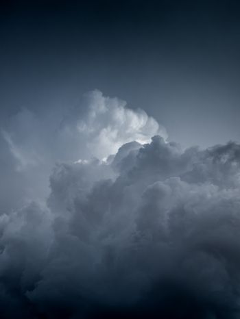clouds, sky, height Wallpaper 1668x2224