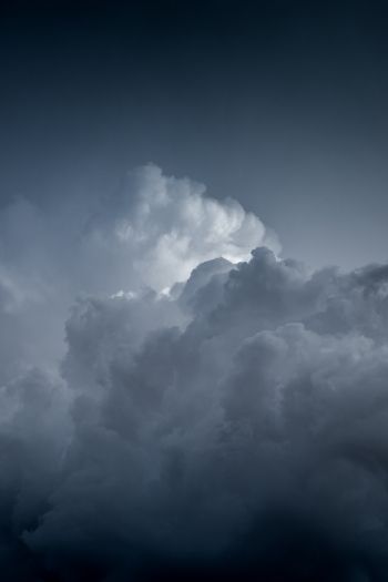 clouds, sky, height Wallpaper 640x960