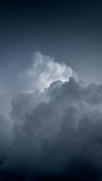 clouds, sky, height Wallpaper 640x1136