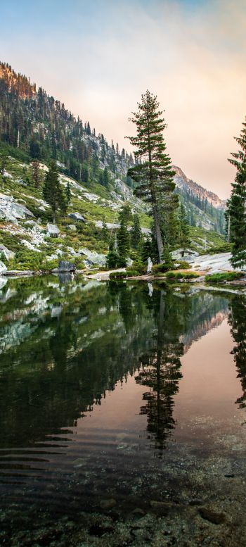 Trinity-Alps, California, USA Wallpaper 1440x3200