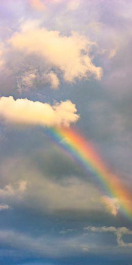 rainbow, clouds, height Wallpaper 720x1440