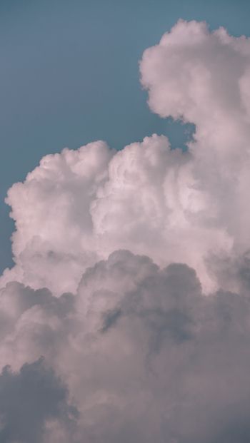 Обои 640x1136 небо, облака, пушистый