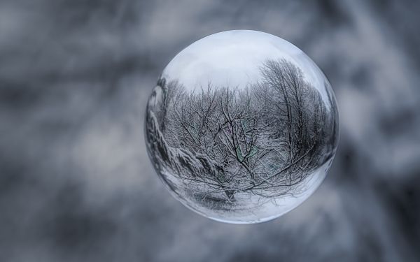 ball, sphere, reflection Wallpaper 2560x1600