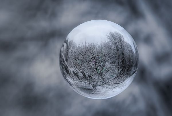 ball, sphere, reflection Wallpaper 5020x3392