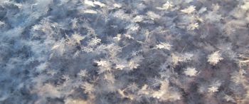 snowflakes, snow, cold Wallpaper 3440x1440