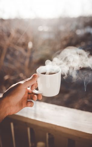 hot coffee, morning Wallpaper 1752x2800