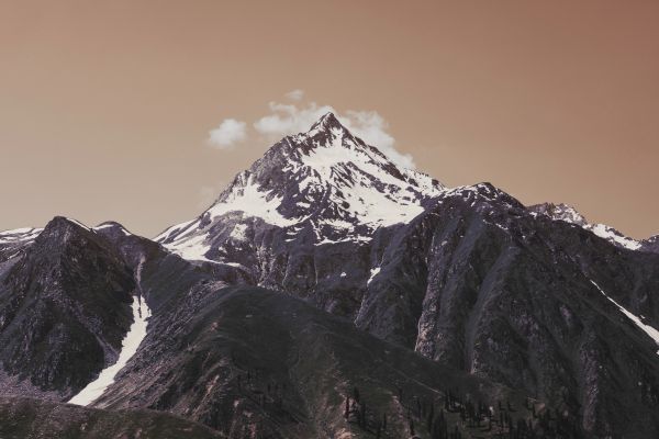 mountains, sky, height Wallpaper 6720x4480