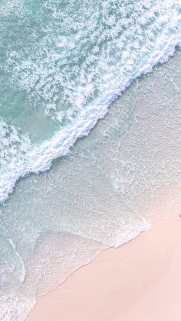 Brazil, beach, foam Wallpaper 640x1136