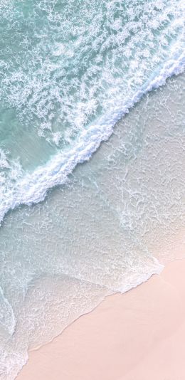 Brazil, beach, foam Wallpaper 1440x2960