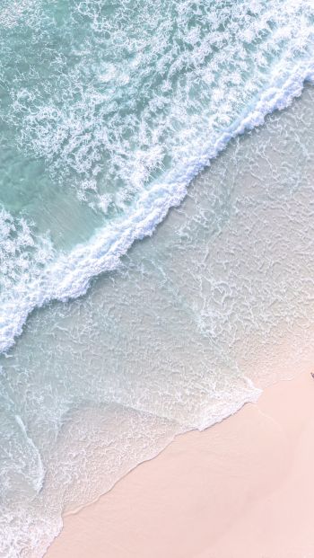 Brazil, beach, foam Wallpaper 640x1136