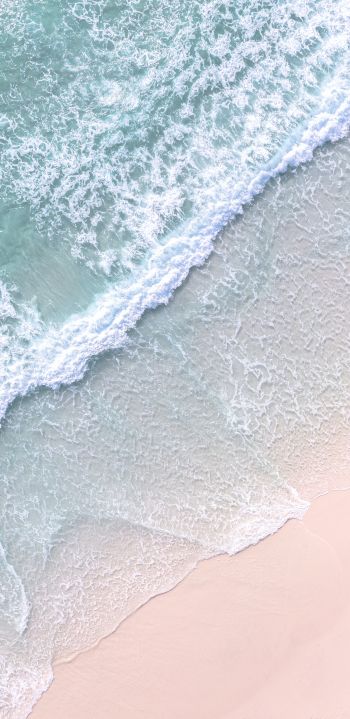 Brazil, beach, foam Wallpaper 1080x2220