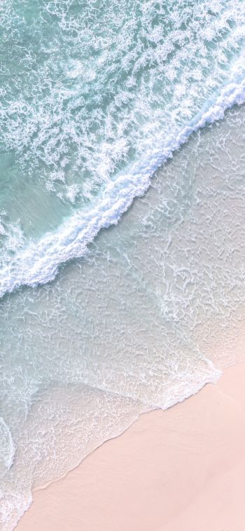 Brazil, beach, foam Wallpaper 1080x2340