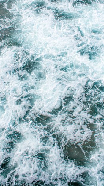 sea foam, water Wallpaper 640x1136