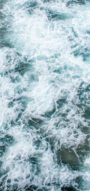 sea foam, water Wallpaper 1440x3040