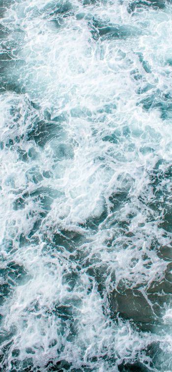 sea foam, water Wallpaper 1125x2436