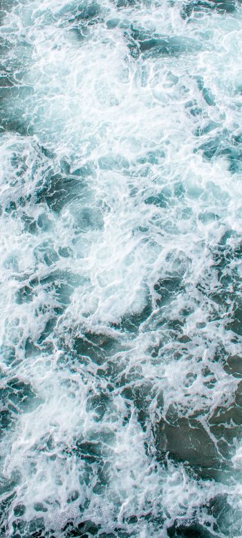 sea foam, water Wallpaper 1440x3200