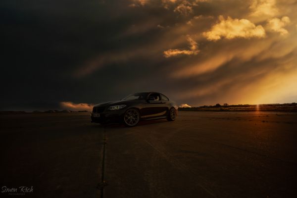 BMW 240i Coupe, sunset Wallpaper 5760x3840