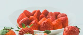 strawberry, berry, red Wallpaper 2560x1080