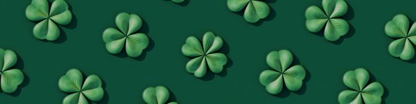 clover, green Wallpaper 1590x400