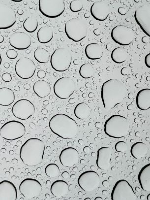 water droplets, glass Wallpaper 3024x4032