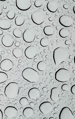 water droplets, glass Wallpaper 1752x2800