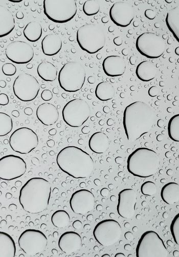 water droplets, glass Wallpaper 1668x2388