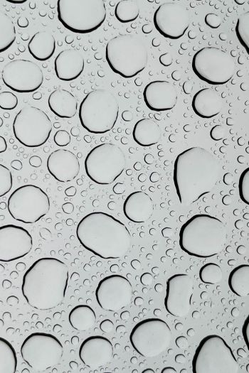 water droplets, glass Wallpaper 640x960
