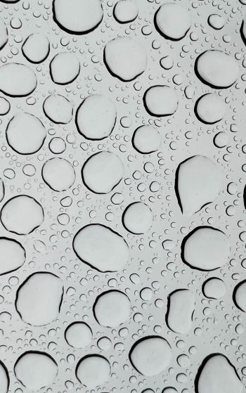 water droplets, glass Wallpaper 1752x2800