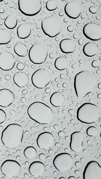 water droplets, glass Wallpaper 640x1136