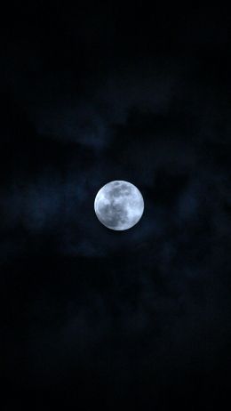 moon, night, sky Wallpaper 2160x3840